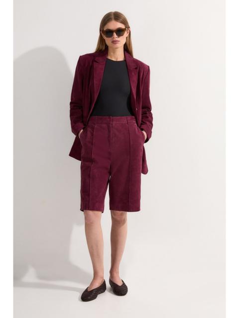 KAREN MILLEN Suede Tailored Longline Short