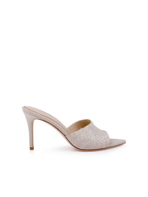L'AGENCE Lolita Linen Open-Toe Mule