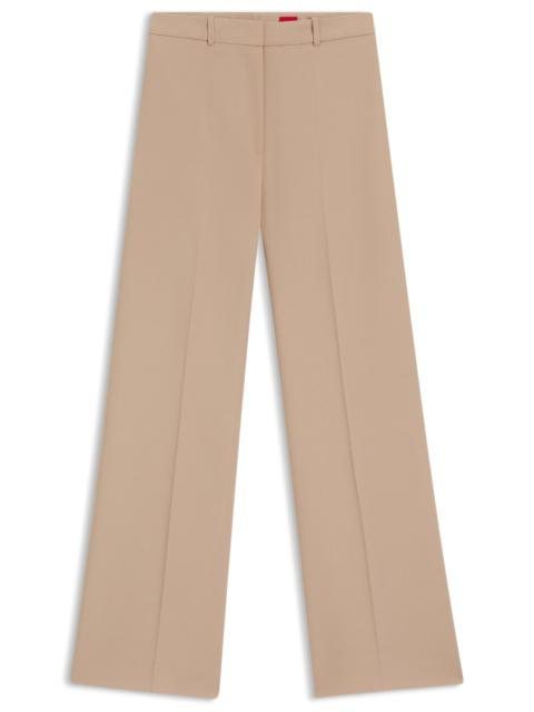 HUGO REGULAR-FIT PANTS WITH WIDE LEG IN STRETCH FABRIC