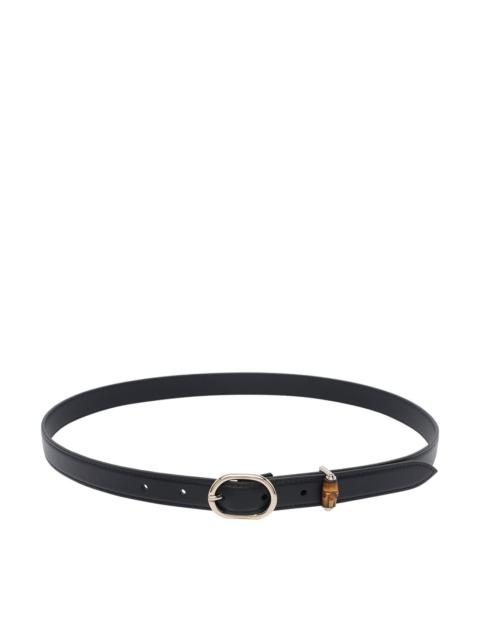 GUCCI Gucci Women Oval Buckle Thin Belt
