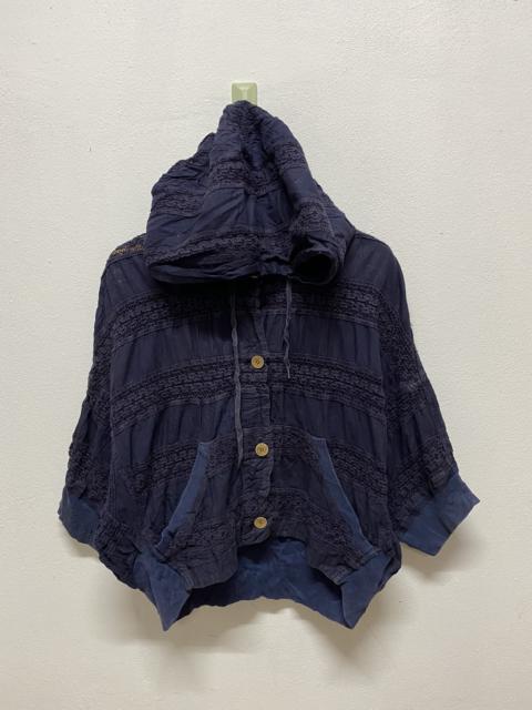 ISSEY MIYAKE Issey Miyake X Mercibeacoup Crop Top Jacket Button Hoodie