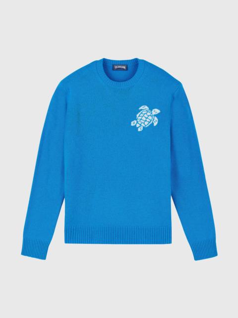 Vilebrequin MEN CREWNECK COTTON CASHMERE SWEATER TURTLE