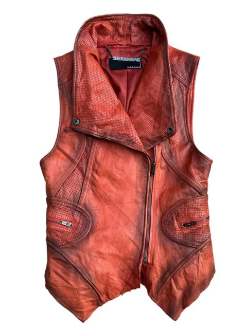 Other Designers If Six Was Nine - Tankus Metal Mudmax Gothic Lamb Leather Jacket