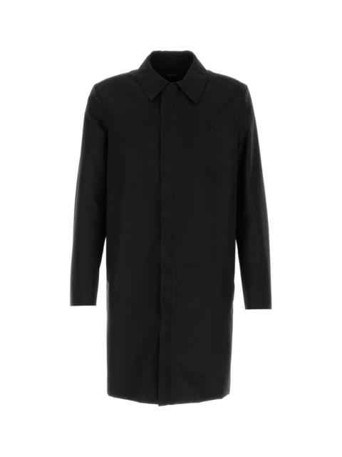 GUCCI Gucci Men Black Cotton Blend Overcoat