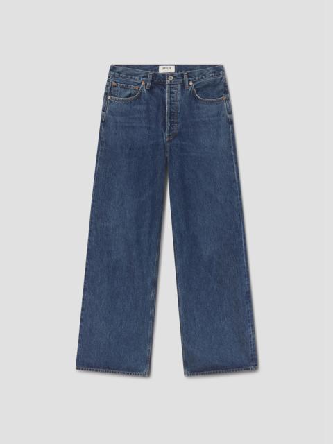 AGOLDE DAME HIGH RISE WIDE LEG NO CUFF PETITE IN ENAMOUR