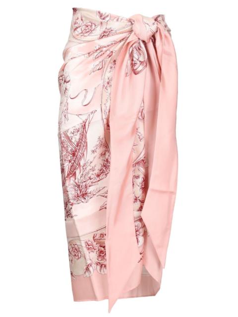 FERRAGAMO Ferragamo Women Pareo With "Travel" Print