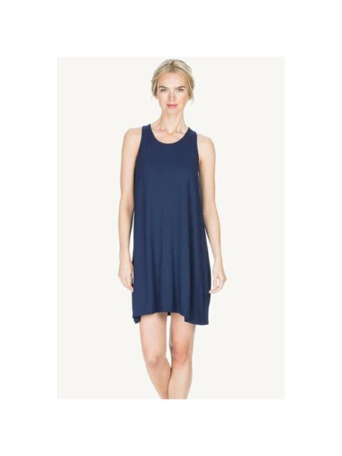 Other Designers Lilla P Navy Mini Dress Back Neck Tie Jersey A Line Dress SZ S NWT $148