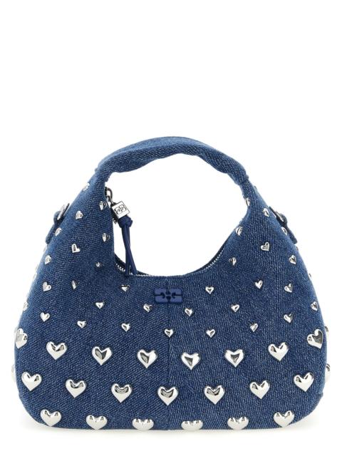 GANNI Ganni Women 'Denim Stud Mini Hobo' Handbag
