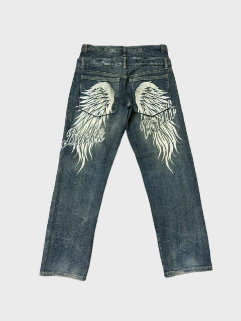 Hysteric Glamour BACK FORTH PRINTED WINGS CLAW MARKS DENIM