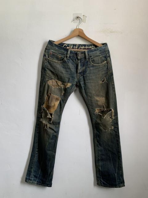 Other Designers Cult Of Individuality Selvedge Distressed Denim Jeans