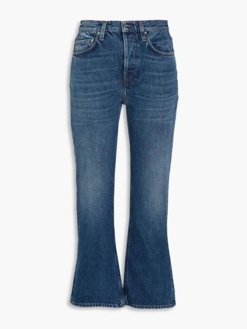 TOTEME Faded high-rise kick-flare jeans