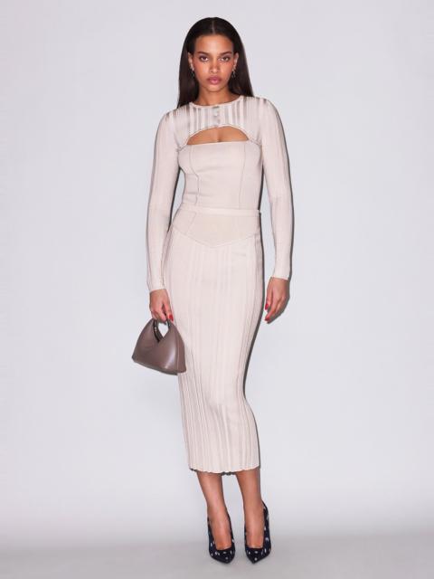 Fleur du Mal Rib Shrug Bodysuit