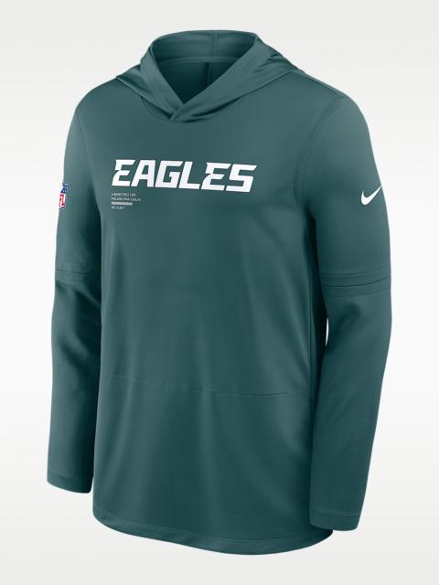 Nike Philadelphia Eagles Pure Fury Sideline Men's Nike Dri-FIT NFL Long-Sleeve Hooded Top