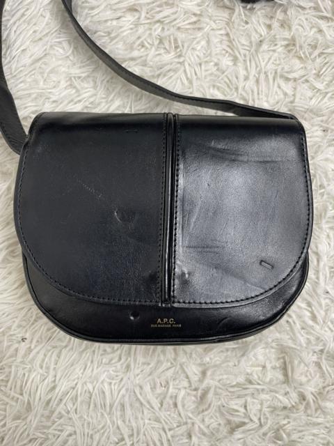 A.P.C. A.P.C rue mandame paris Betty bag embossed black leather.