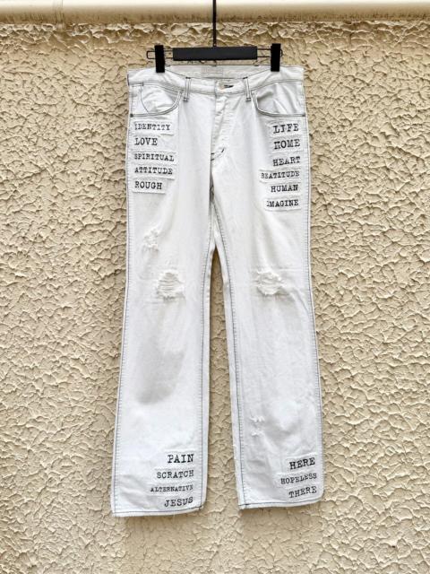 NUMBER (N)INE Number (N)ine Patchwork Slogan Jeans Takahiro Miyashita 02AW