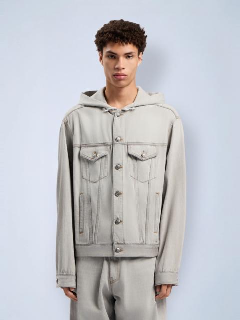 Palm Angels Curved Logo Denim Jacket