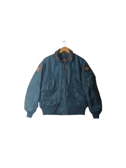 ALPHA INDUSTRIES VINTAGE AVIREX ALPHA INDUSTRIES FLIGHT BOMBER JACKET