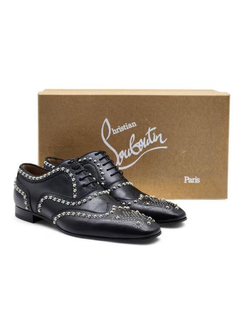 Christian Louboutin Charlie Clou Studded OxfordS - Leather - Black 42 9US $1395