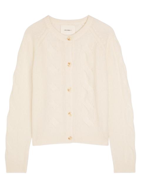 LISA YANG Lisa Yang Gwyneth Cable-knit Cashmere and Silk-blend Cardigan