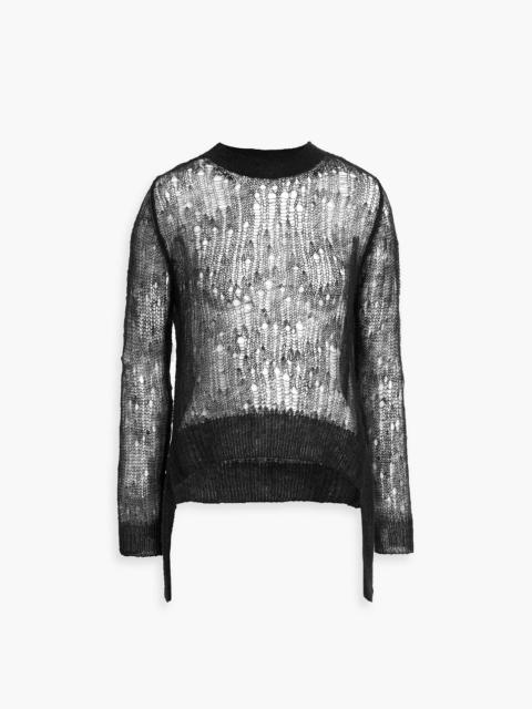 Simone Rocha Open-knit mohair-blend top