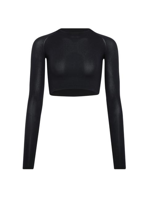 Alaïa Knit Crop Top black