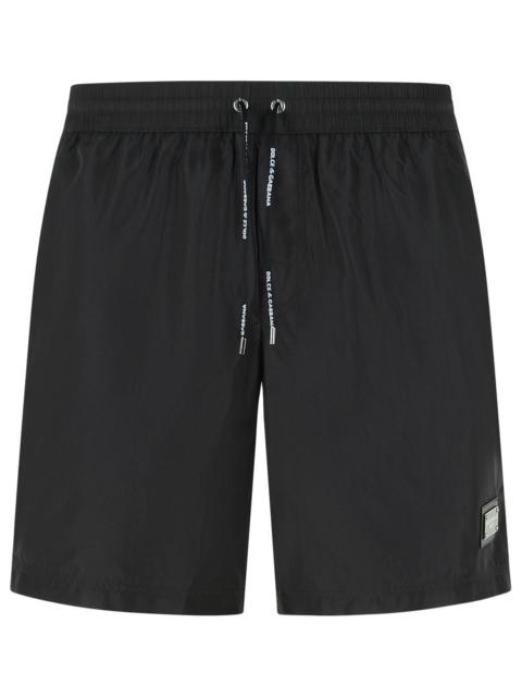 Dolce & Gabbana Dolce & Gabbana Black Polyester Swimsuit Men