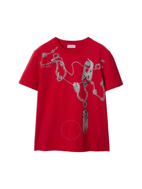 Burberry Knight Hardware Cotton T-Shirt
