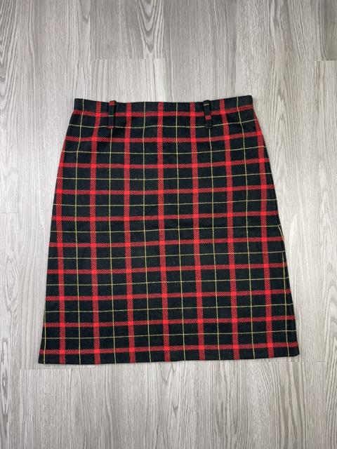 Other Designers Agnes B. - Agnes B. plaid square midi skirt