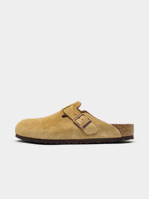 BIRKENSTOCK MEN'S BIRKENSTOCK BOSTON SUEDE LEATHER BIRKO-FLOR CLOGS