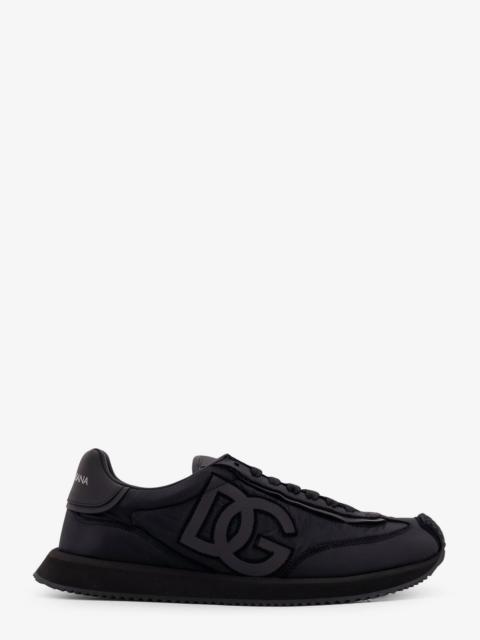 Dolce & Gabbana Low-Top Nylon Sneakers With Leather Inserts