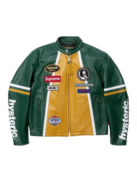Supreme Supreme x HYSTERIC GLAMOUR x Vanson Leather Jacket 'Green'
