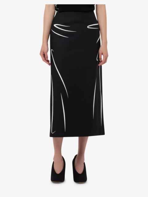 Moschino PRINTED COTTON SKIRT