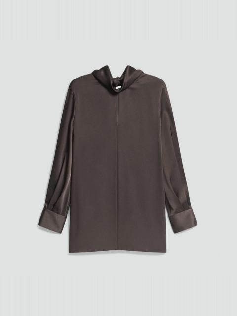 Theory Blouson Sleeve Dress in Satin