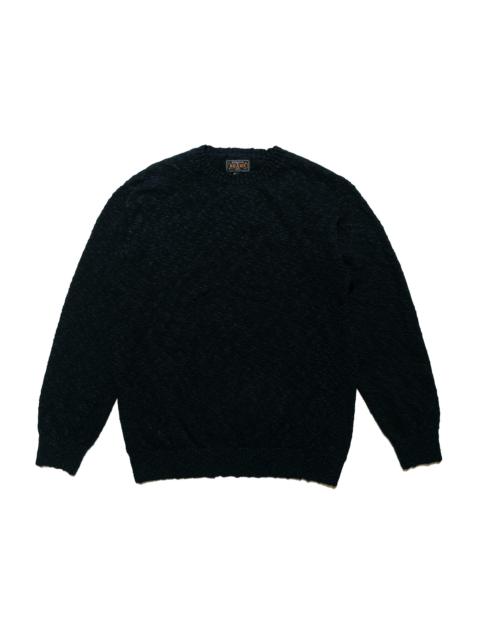 BEAMS PLUS Crew Cotton Hemp 5G Navy