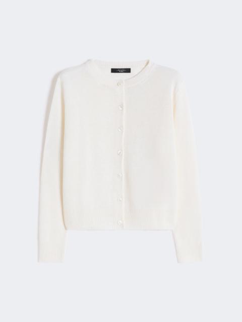WEEKEND Max Mara Linen yarn classic cardigan - ECRU