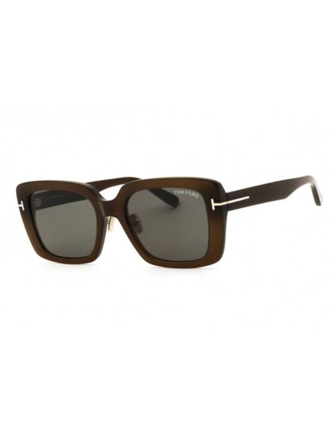 TOM FORD Tom Ford Green Rectangular Ladies Sunglasses FT1169-K 48N 54