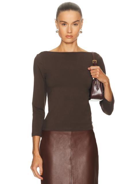 ST. AGNI Soft Jersey Ballerina Top