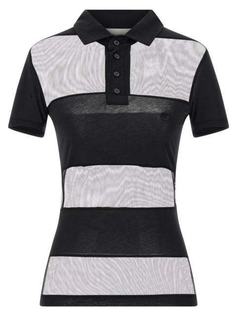 COPERNI Coperni Women ‘Sheer Striped’ Polo Shirt