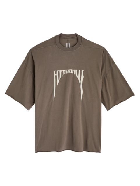 Rick Owens Tommy Embroidered Cotton T-shirt