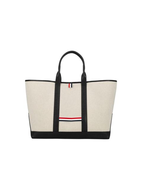 Thom Browne Thom Browne Medium Tool Tote W/ Leather Handles In S