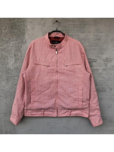 BALENCIAGA Vintage Balenciaga Pinstripes Biker Jacket
