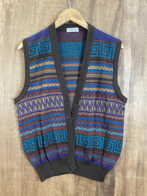 Other Designers Japanese Brand - Cotedazur Multicolor Navajo Knit Vests #1726