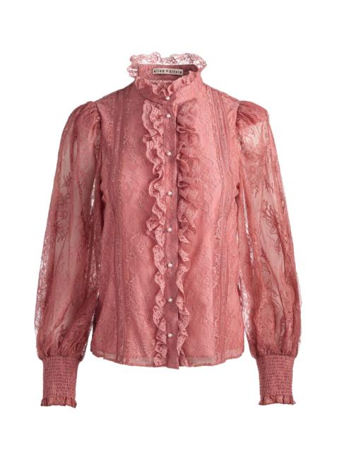 Alice + Olivia EUGENIA LACE BLOUSE