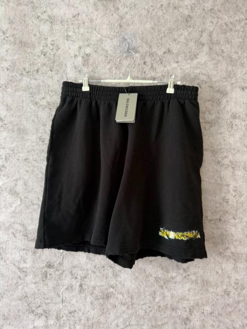 BALENCIAGA Balenciaga 26SS Black Tape Embroidered Shorts