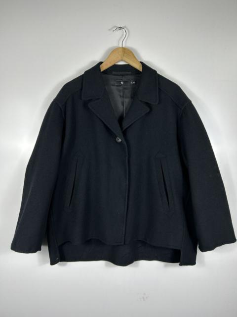 🔥Jil Sander Uniqlo Wool Cropped Coat Jacket