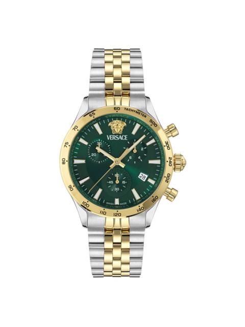 VERSACE Versace Hellenyium Chronograph Quartz Green Dial Men's Watch VECFA0224