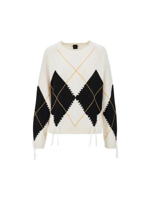 PINKO Pinko Wool and Cashmere Knitted Sweater White