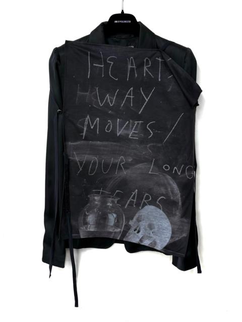 Ann Demeulemeester Ann Demeulemeester 00SS Jim Dine Artist Collaboration Backless Top