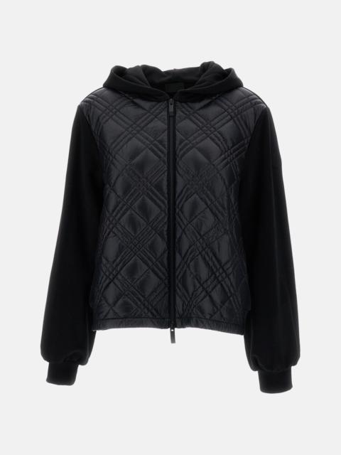 Moncler Moncler Women Quilted Front Hooded Sweatshirt