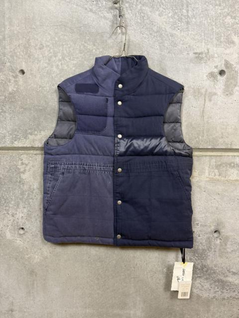 Greg Lauren Greg Lauren Navy Workwear Puffer Vest